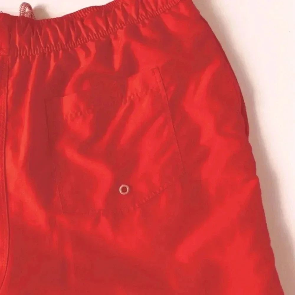 ASOS Men’s Orange Swim Shorts Size Small Pink Drawstring Mesh Lined - Picture 7 of 11